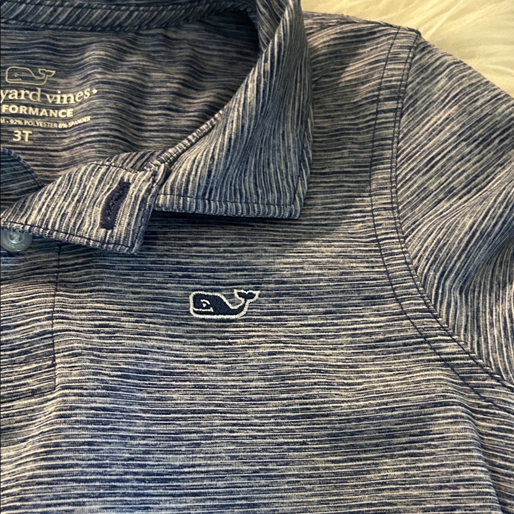 Vineyard Vines Boys Polo Set - Light Gray & Heather Blue - Picture 4 of 5